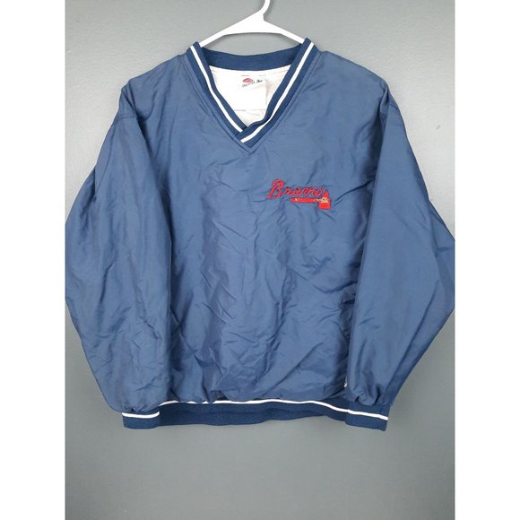 Rawlings Mens Large Navy Softshell Windbreaker Pullover - Picture 1 of 12